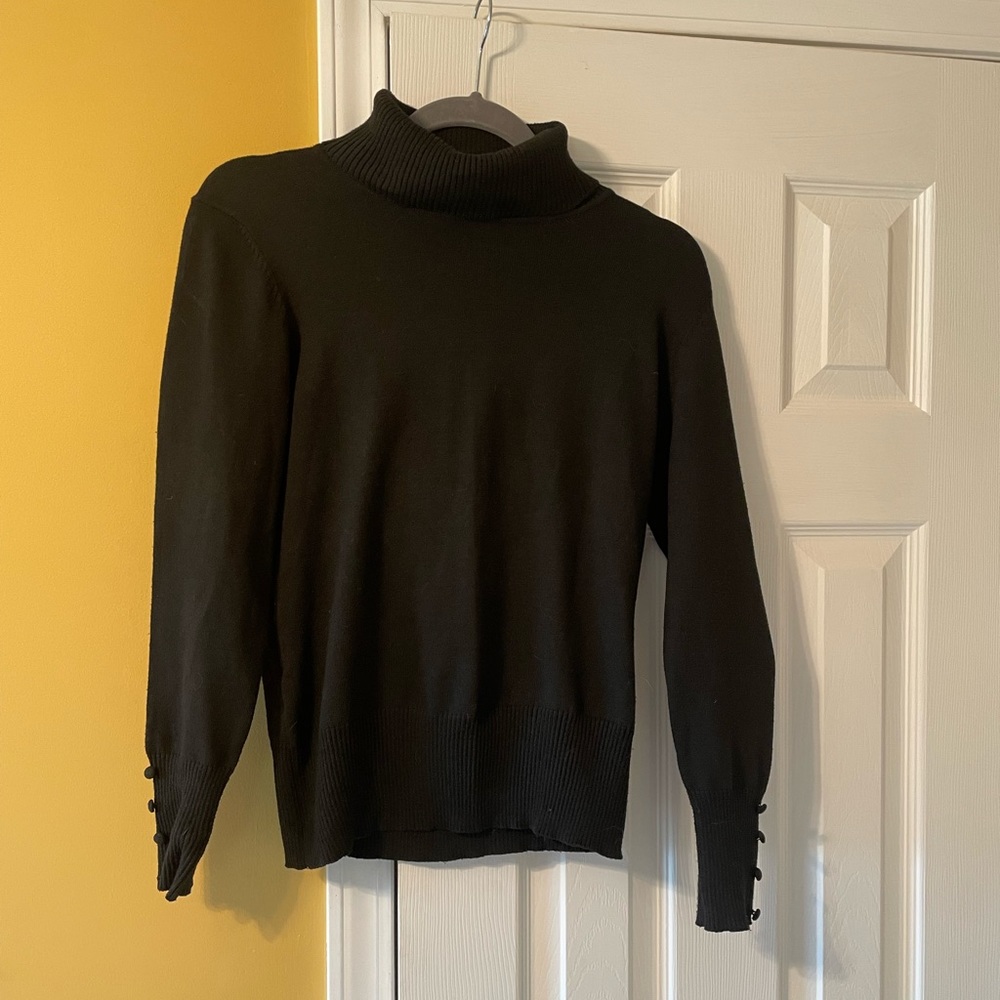 Black Turtleneck Sweater